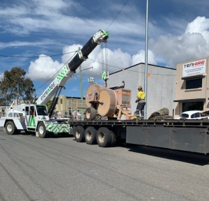 TEN Hire CPP Machine arriving for repairs