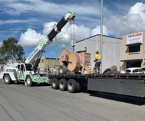 TEN Hire CPP Machine arriving for repairs